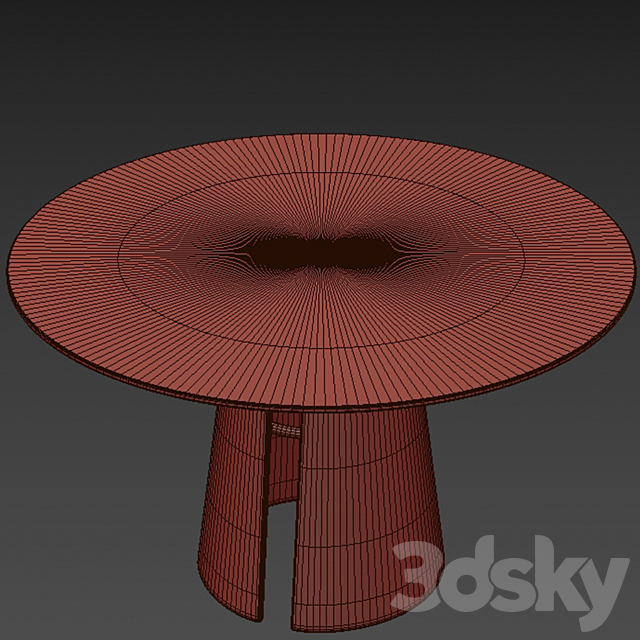 Teulat Cep Dining Table 3DS Max Model - thumbnail 2