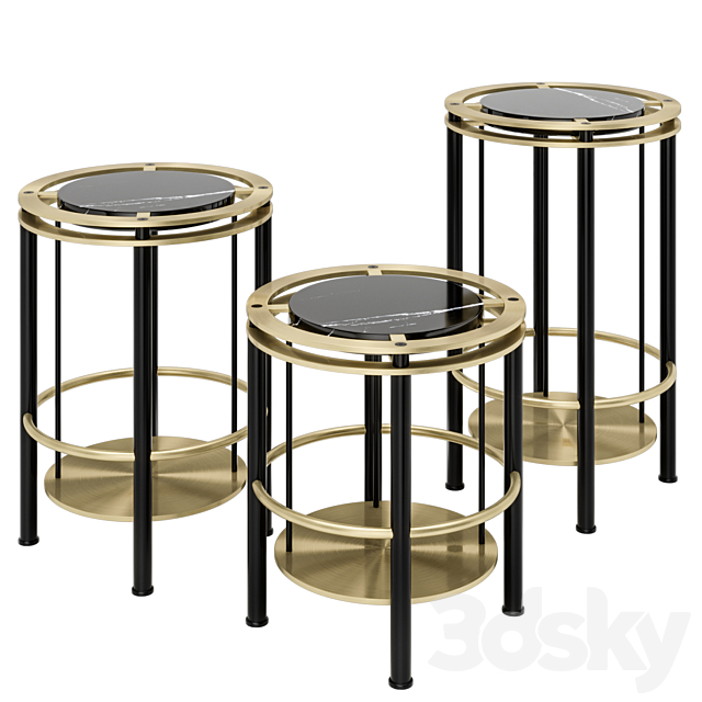 The Frame Side Tables – Set 3DSMax File - thumbnail 1