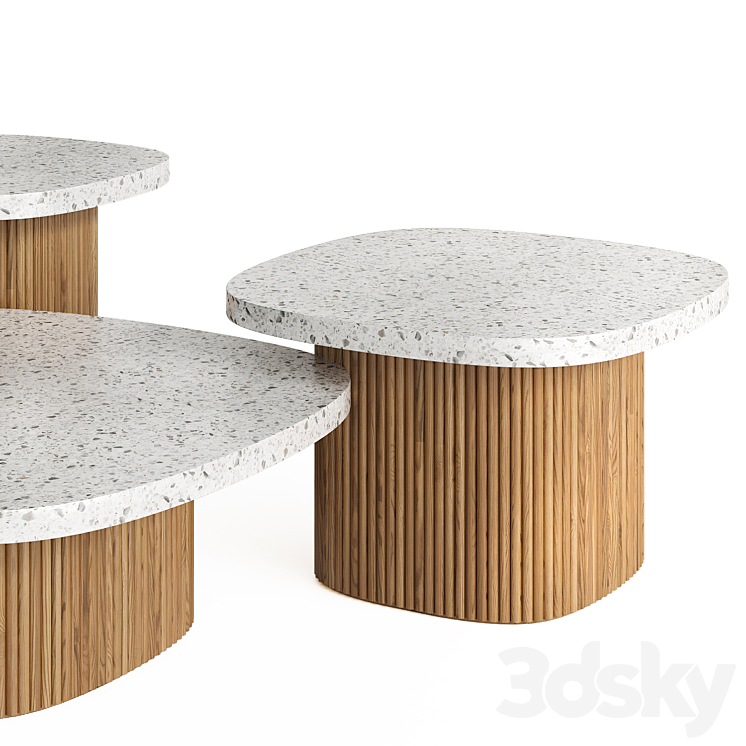 The Loom Collection's Gion coffee tables 3DS Max - thumbnail 2