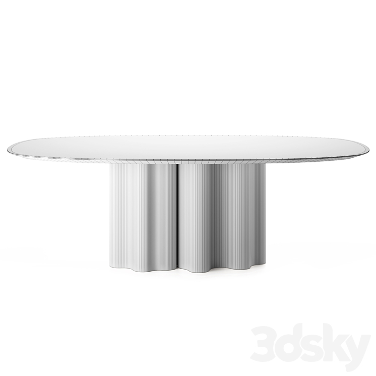 THEATRO MAGICO | Oval table by Saba Italia 3DS Max - thumbnail 2