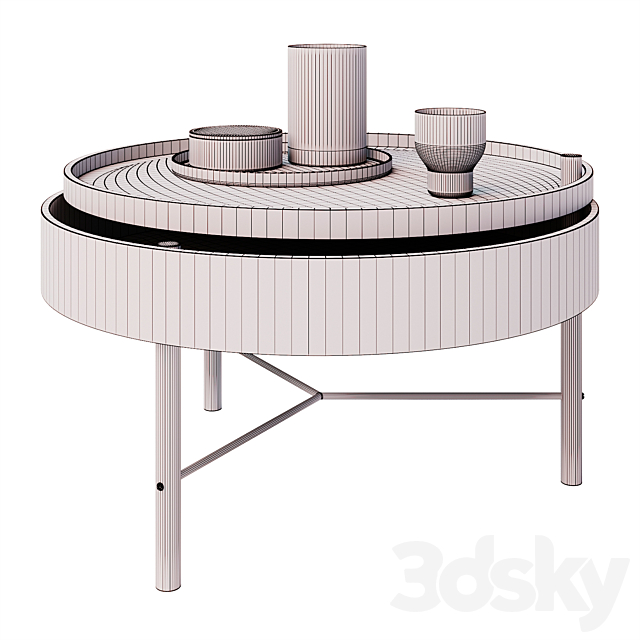 Theresa Rand The Turning Table with Menu Accessories 3ds Max - thumbnail 3