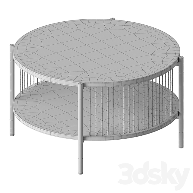 Thread coffee table divan.ru 3DS Max Model - thumbnail 4