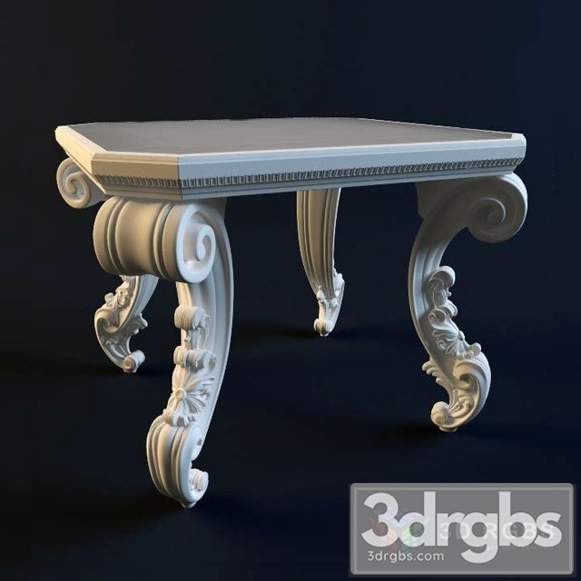 Tiffany Classic Table 3dsmax Download - thumbnail 1