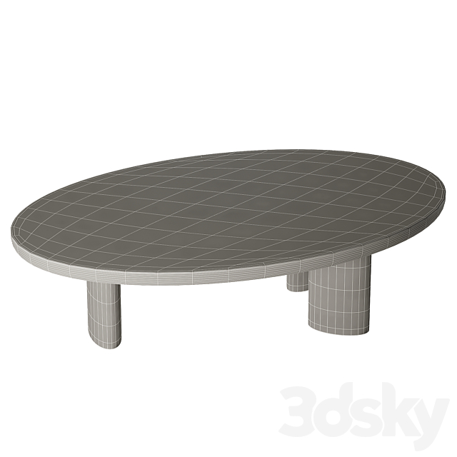 Timo coffee table 3ds Max - thumbnail 2