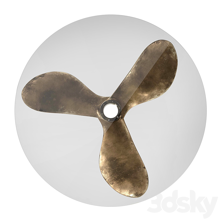 Timothy Oulton – Junk Art Propeller Coffee Table 3DS Max Model - thumbnail 2