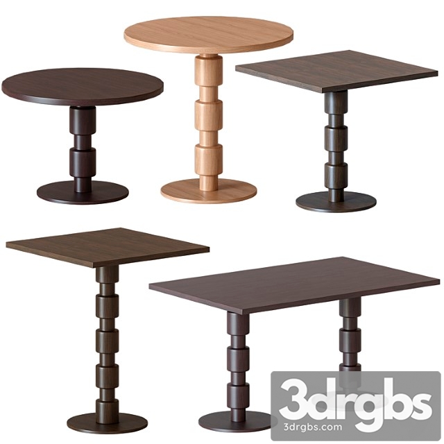 Tirolo berlino tables set 2 3dsmax Download - thumbnail 1