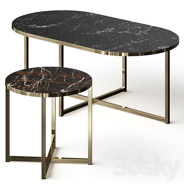 Tirolo Denver Coffee Tables 3DSMax File - thumbnail 1