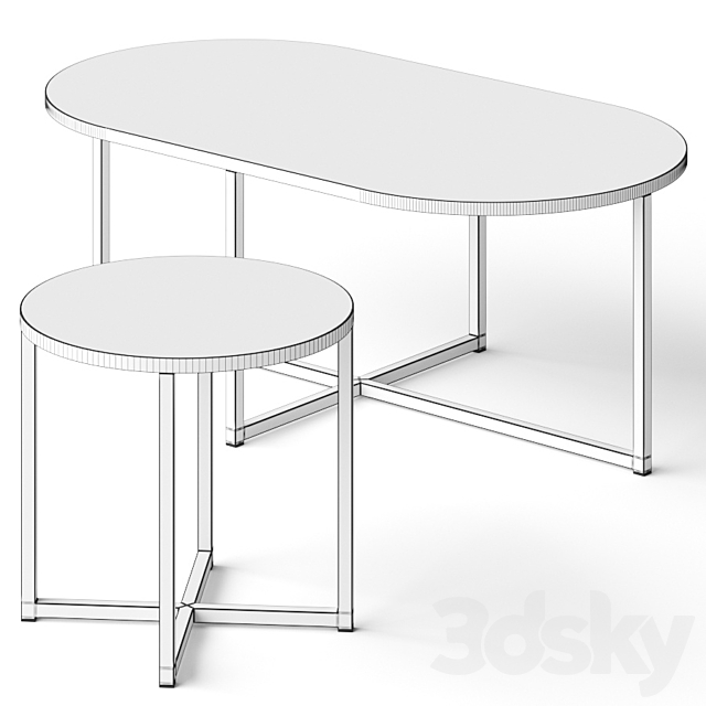 Tirolo Denver Coffee Tables 3DSMax File - thumbnail 2