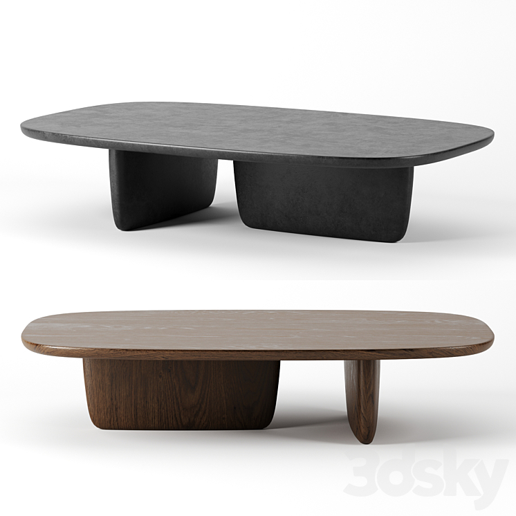 Tobi ishi coffee table by B&B italia 3DS Max - thumbnail 1