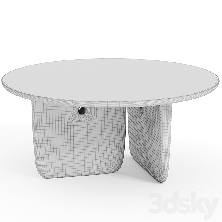 Tobi Ishi Table B&B Italia 3DS Max Model - thumbnail 2