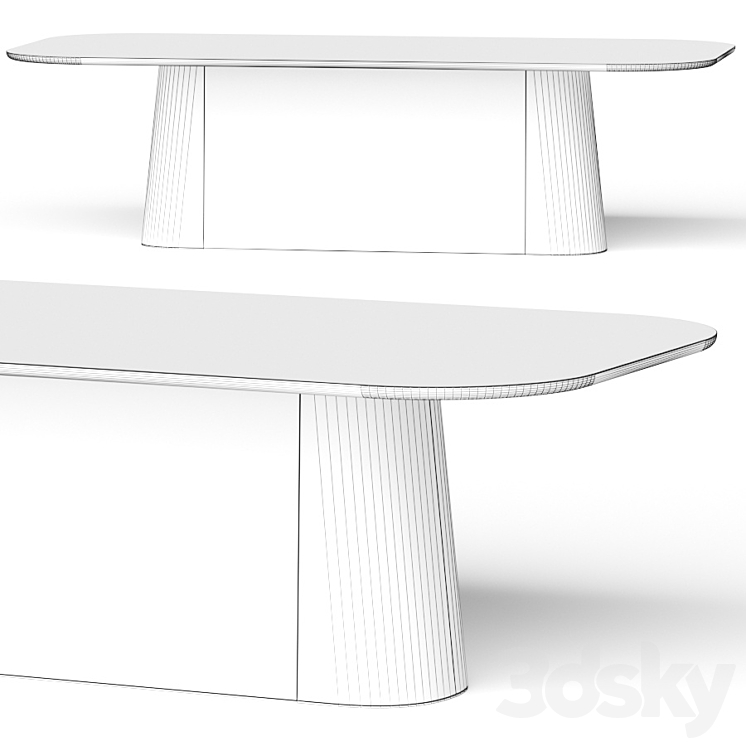 Ton POV Dining Tables 3DS Max - thumbnail 2