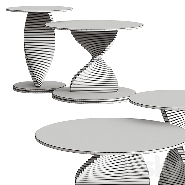 Tonelli Design Elica Coffee Tables 3DSMax File - thumbnail 3