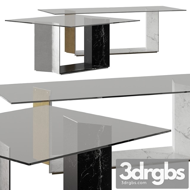 Tonelli design t5 stone dinning tables 2 3dsmax Download - thumbnail 1