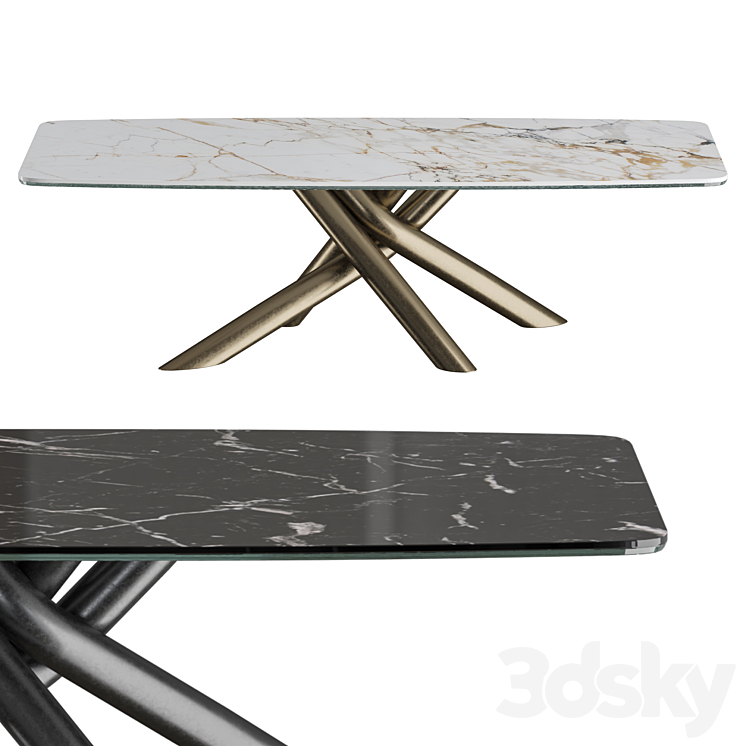 Tonin Casa STYLE | Table 3DS Max Model - thumbnail 1