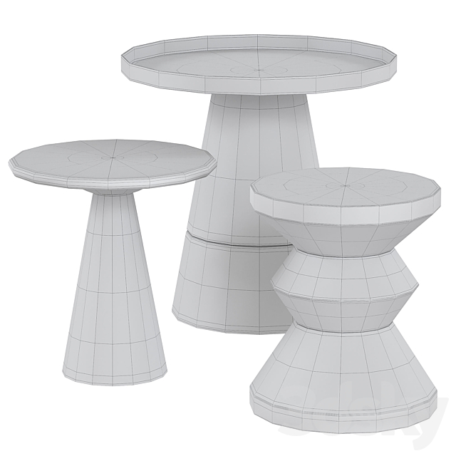 Topper Occasional Table 3dsMax Model - thumbnail 2