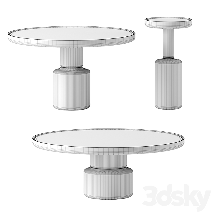 Torus Coffee Tables by District Eight 3DS Max Model - thumbnail 2