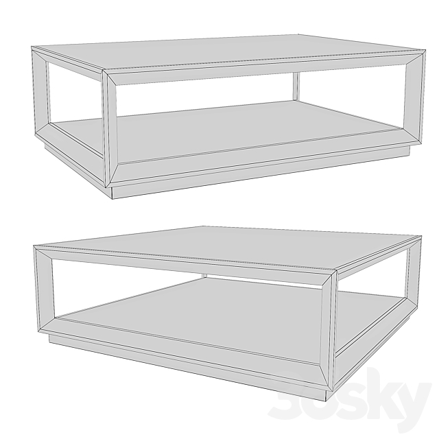 Tosconova Club Base Small Table 3DSMax File - thumbnail 2