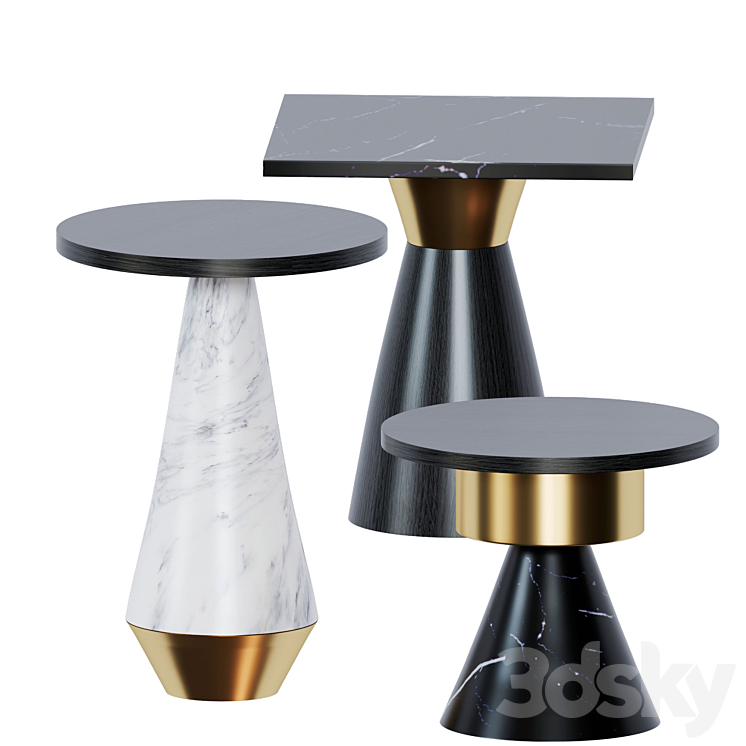 Totem table 3DS Max Model - thumbnail 2