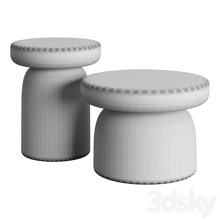 Tototo Coffee Tables by Miniforms 3DS Max - thumbnail 2