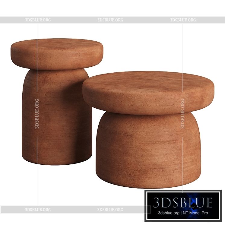 Tototo Coffee Tables by Miniforms 3DS Max - thumbnail 3