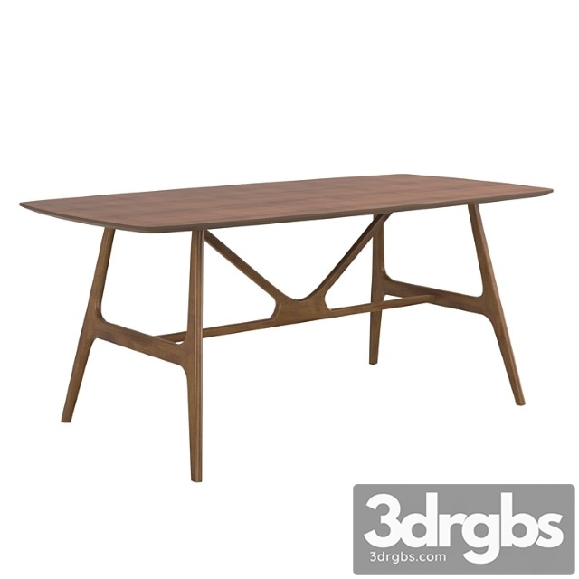 Travis dining table 2 3dsmax Download - thumbnail 1