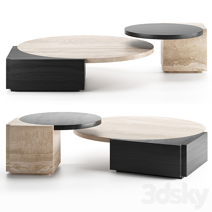 TRIBECA Tables by Lee Broom 3DS Max Model - thumbnail 3