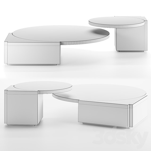 TRIBECA Tables by Lee Broom 3DSMax File - thumbnail 2