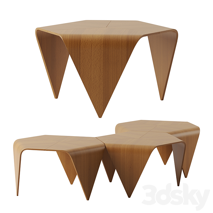 Trienna Table by Artek 3DS Max - thumbnail 1