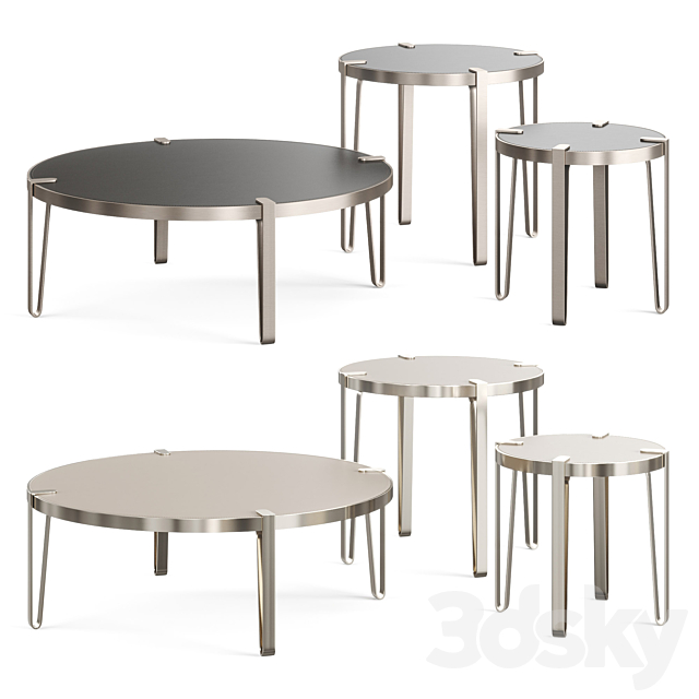 Trussardi BONDAI VERMONT LEATHER COFFEE TABLE 3DSMax File - thumbnail 1