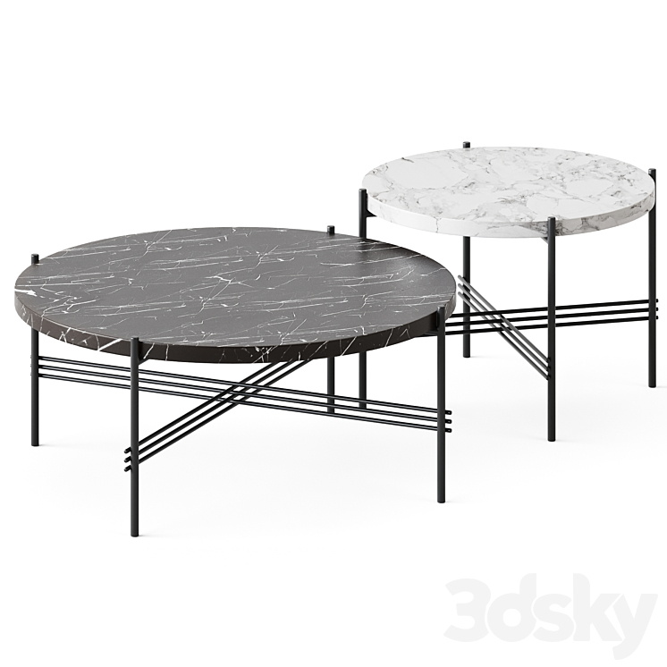 TS Marble Coffee Table by Gubi 3DS Max Model - thumbnail 1