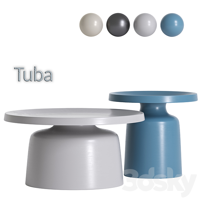 Tuba cosmo coffee table 3dsMax Model - thumbnail 2