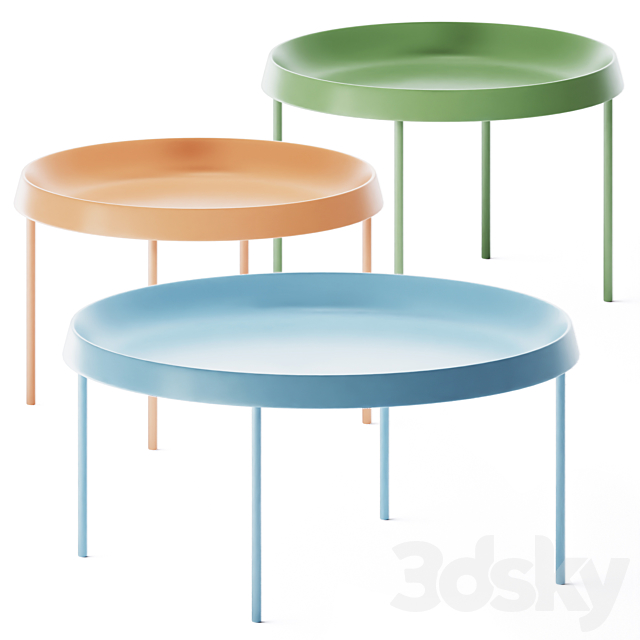 Tulou Coffee Tables set by Hay 3DSMax File - thumbnail 2