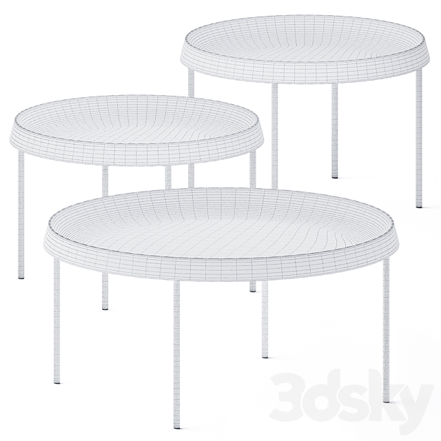 Tulou Coffee Tables set by Hay 3DSMax File - thumbnail 3