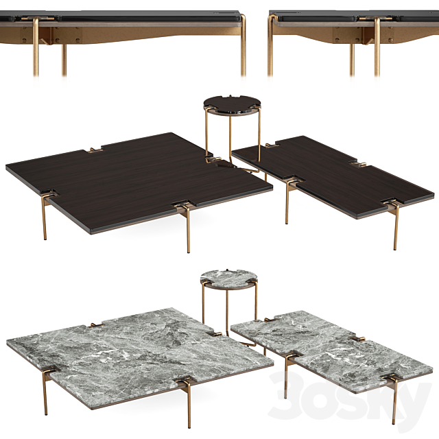 Turri Blues Coffee Table 3DSMax File - thumbnail 1