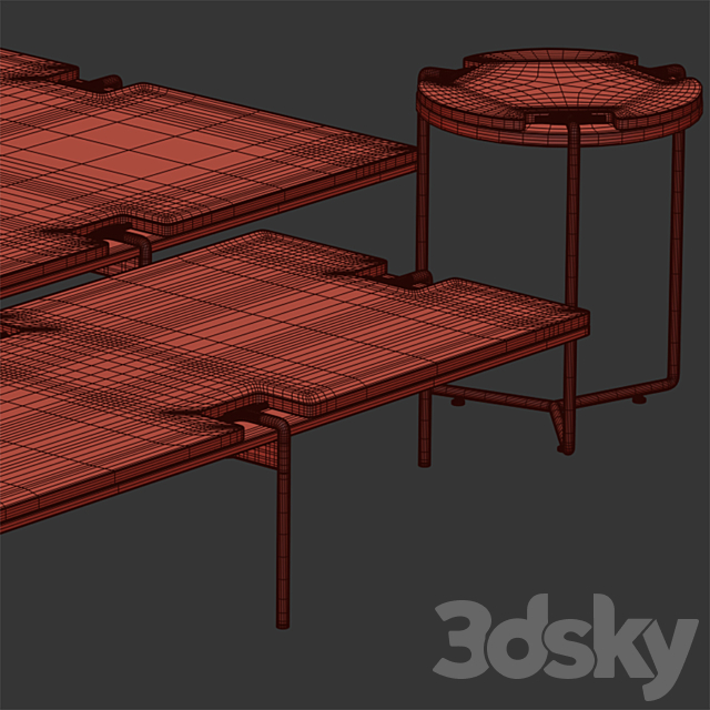 Turri Blues Coffee Table 3DSMax File - thumbnail 4