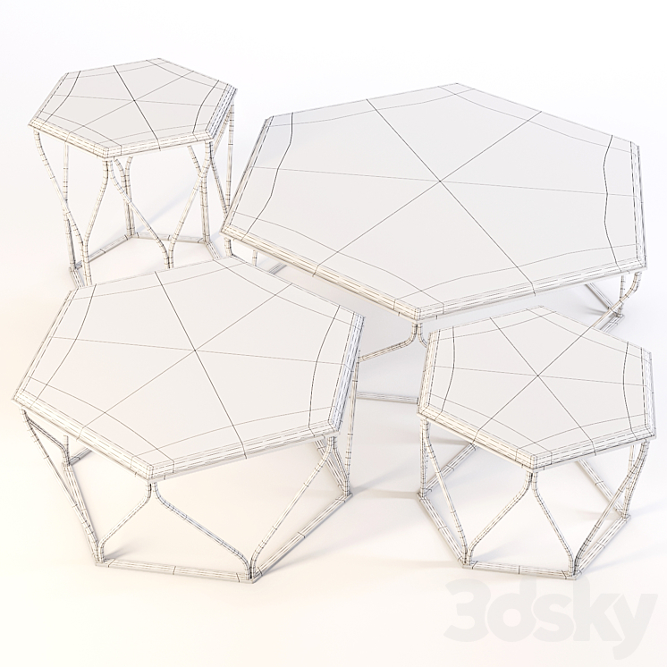 Ulivi Salotti: Coffee Tables – Susanne 3DS Max - thumbnail 2