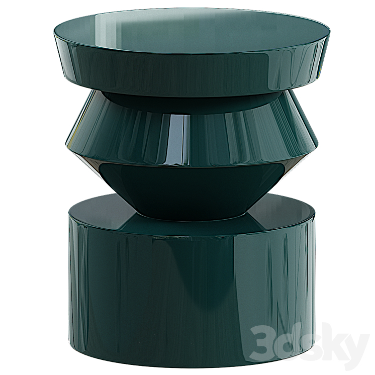 Uma side table 3DS Max Model - thumbnail 1