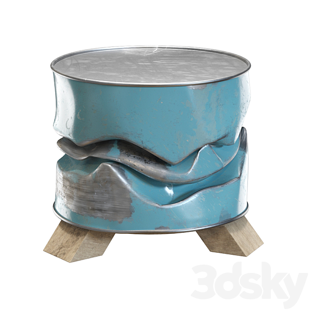 Unique barrel furniture 3DSMax File - thumbnail 1