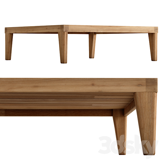 URBA Coffe Table 3DS Max Model - thumbnail 4