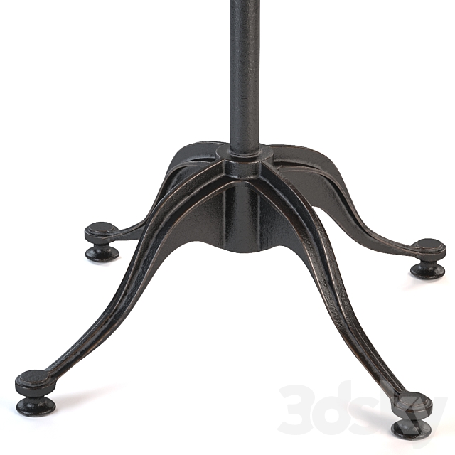 V42 Bistro Table Large 3DS Max Model - thumbnail 2