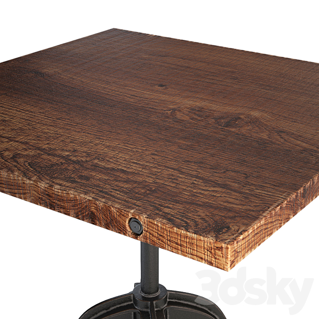 V42 Bistro Table Large 3DS Max Model - thumbnail 3