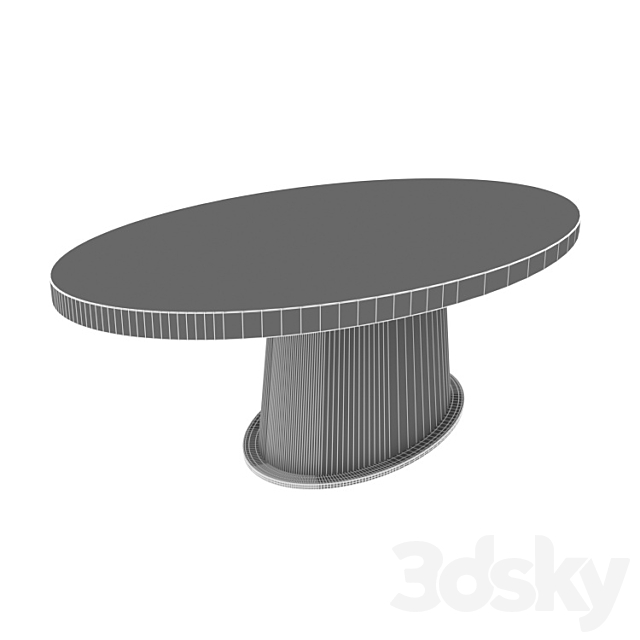 Van Rossum KOPS OVAL TABLE 3DSMax File - thumbnail 3