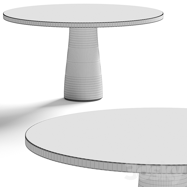 Van Rossum Stone Dining Table 3DS Max - thumbnail 2