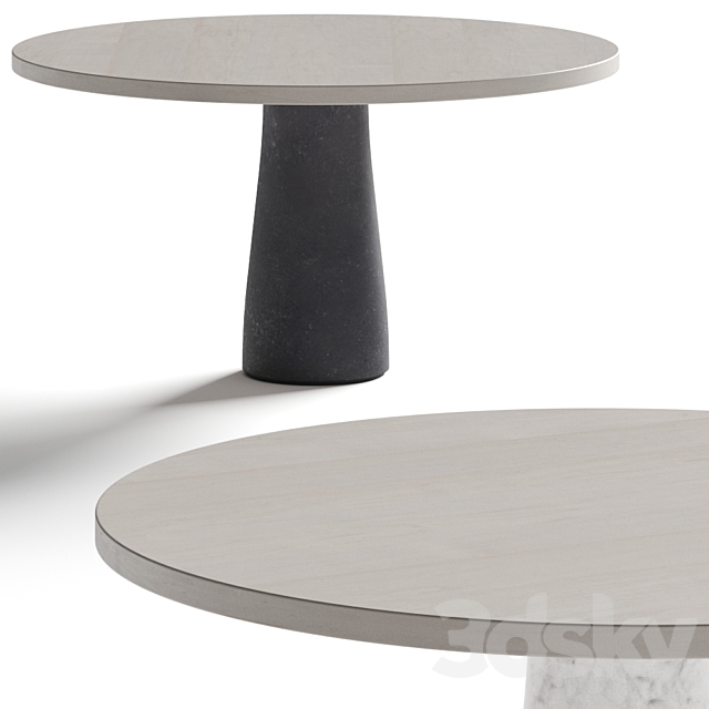 Van Rossum Stone Dining Table 3DSMax File - thumbnail 1