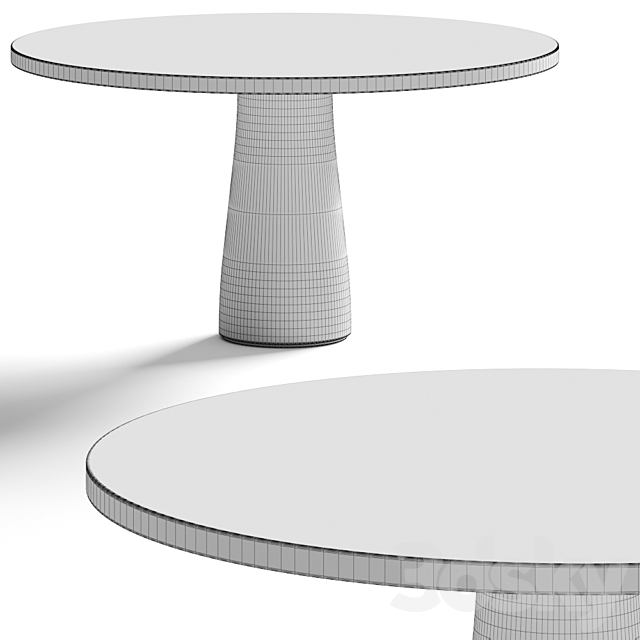 Van Rossum Stone Dining Table 3DSMax File - thumbnail 2