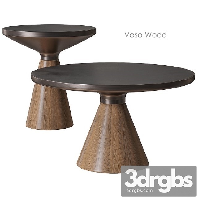 Vaso Wood Coffee Table by Cosmo 3dsmax Download - thumbnail 1