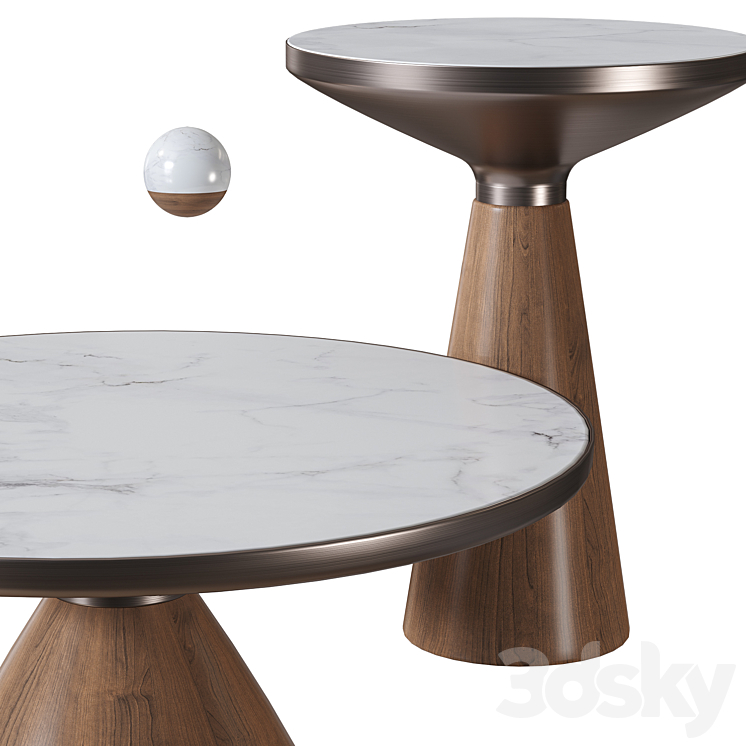 Vaso Wood L Coffee table from SKANDI FURNITURE 3DS Max Model - thumbnail 2