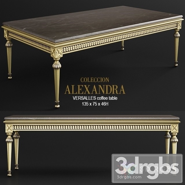 Versalles Coffee Table 3dsmax Download - thumbnail 1