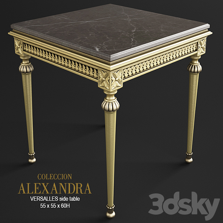 VERSALLES side table 3DS Max - thumbnail 1