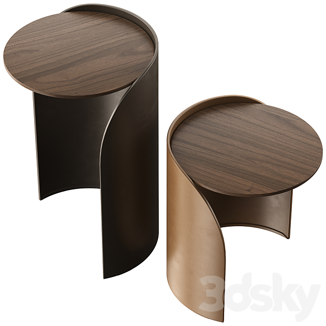 Vida side tables by Davis Furniture 3DS Max Model - thumbnail 2